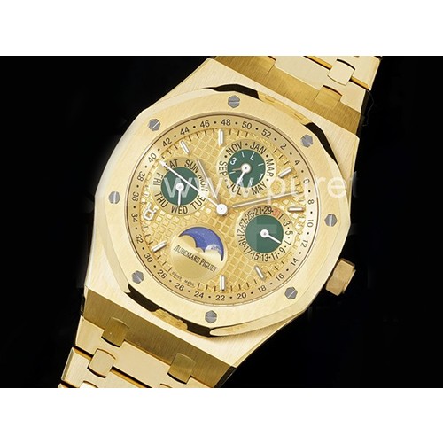 오데마피게 로얄오크 41mm 컴플리케이션 옐로우골드 크로노 옐로우 다이얼 | Royal Oak 41mm Complicated 26574 YG APSF1:1 Best Edition YG Dial on YG Bracelet A5134