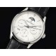 예거르꿀뜨르 마스터 울트라 신 퍼페츄얼 칼렌더 화이트 다이얼 | Master Ultra Thin Perpetual Calendar SS V9F 1:1 Best Edition White Dial on Black Leather Strap A868 V2