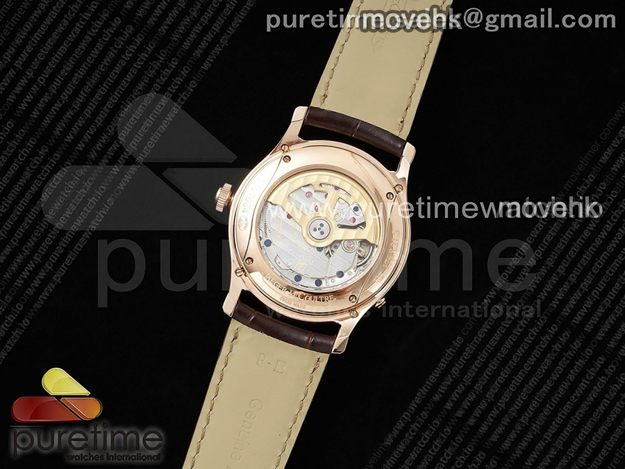 예거르꿀뜨르 마스터 울트라 신 퍼페츄얼 칼렌더 로즈골드 크림 다이얼 | Master Ultra Thin Perpetual Calendar RG V9F 1:1 Best Edition Cream Dial on Brown Leather Strap A868 V2 상세이미지 14