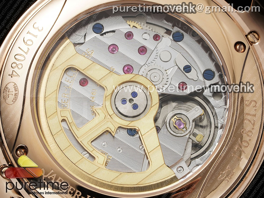 예거르꿀뜨르 마스터 울트라 신 퍼페츄얼 칼렌더 로즈골드 크림 다이얼 | Master Ultra Thin Perpetual Calendar RG V9F 1:1 Best Edition Cream Dial on Brown Leather Strap A868 V2 상세이미지 15