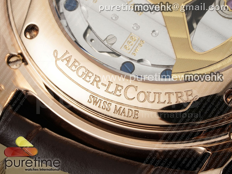 예거르꿀뜨르 마스터 울트라 신 퍼페츄얼 칼렌더 로즈골드 크림 다이얼 | Master Ultra Thin Perpetual Calendar RG V9F 1:1 Best Edition Cream Dial on Brown Leather Strap A868 V2 상세이미지 18