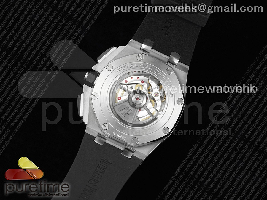 [최신작]오데마피게 로얄오크 오프쇼어 44mm 크로노그래프 그레이 다이얼 | Royal Oak Offshore 44mm SS APSF 1:1 Best Edition Gray Dial on Black Rubber Strap A3126 상세이미지 14
