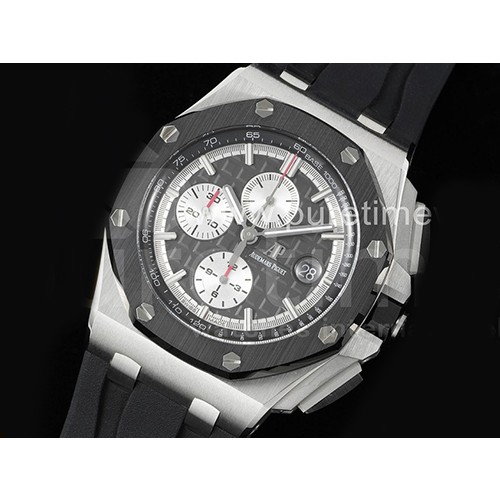 [최신작]오데마피게 로얄오크 오프쇼어 44mm 크로노그래프 그레이 다이얼 | Royal Oak Offshore 44mm SS APSF 1:1 Best Edition Gray Dial on Black Rubber Strap A3126
