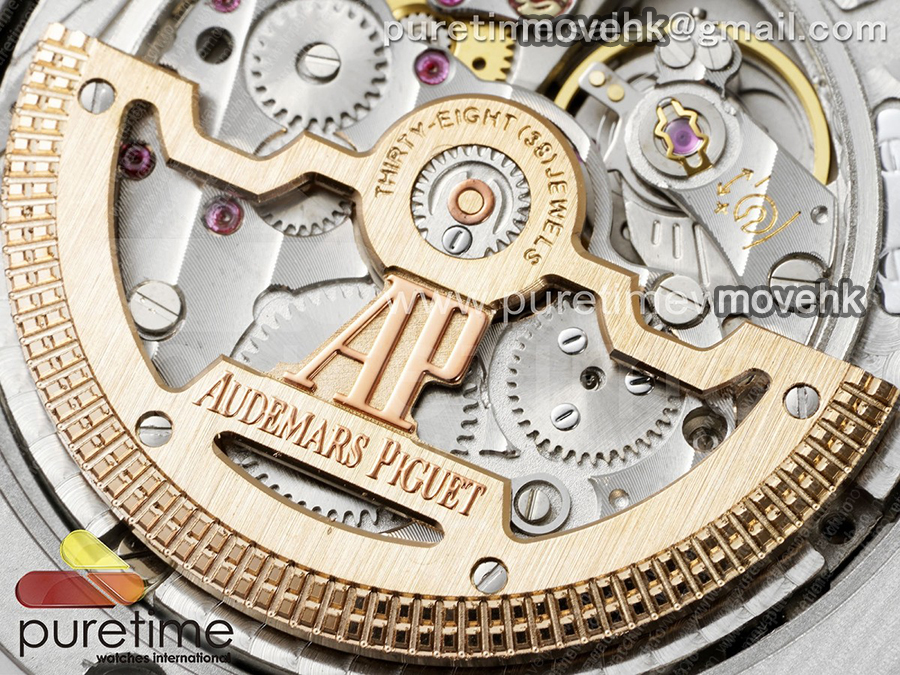 오데마피게 로얄오크 페페츄얼 칼렌더 화이트 세라믹 데이데이트 문페이즈 블루 다이얼 | Royal Oak Perpetual Calendar 26579cb White Ceramic APSF Best Edition on Ceramic Bracelet A5134 (CHS) 상세이미지 19