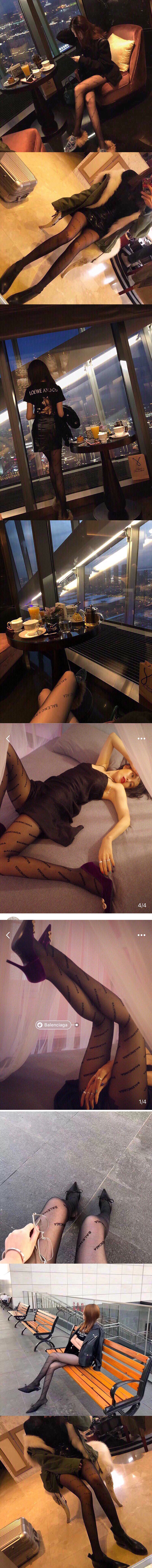 발렌시아가 2022 여성용 스타킹 WM136 W2