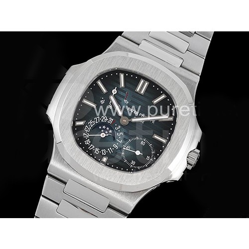 파텍필립 노틸러스 5712 문페이즈 블루 다이얼 | Nautilus 5712 SS PPF 1:1 Best Edition Blue Dial on SS Bracelet A240