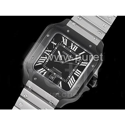 까르띠에 산토스 드에 까르띠에 40mm PVD 블랙베젤 블랙 다이얼