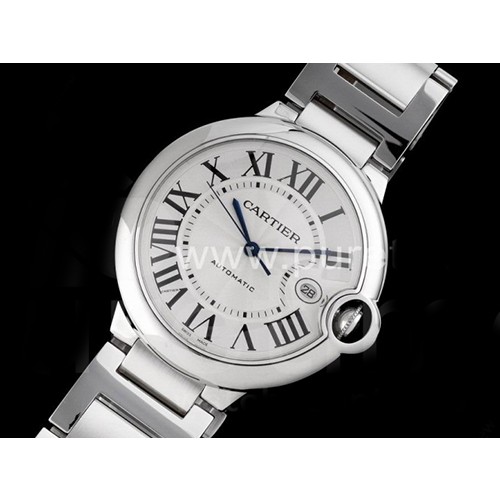 까르띠에 발롱블루 42mm 스테인레스 스틸 화이트 다이얼, 홍콩명품남자시계,CARTIER
