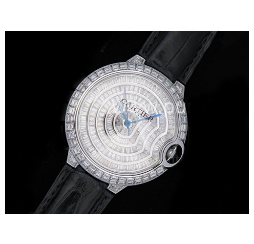 까르띠에 발롱블루 42mm 다이아몬드 다이얼, 홍콩명품남자시계, CARTIER, 럭셔리워치