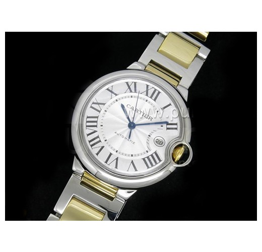 [최고급버전]까르띠에 발롱블루 42mm 옐로우골드/스틸 화이트 다이얼, 홍콩명품시계, CARTIER