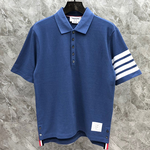 [THOME BROWNE] 톰브라운 남성 22SS 사선완장 카라 폴로티 MM374, TB1, 홍콩명품,무브타임,남자명품의류,2022신상