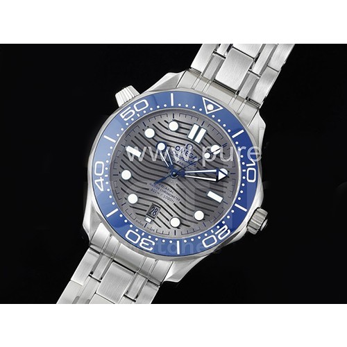 [OMEGA] 오메가 시마스터 다이버 300 블루 세라믹 베젤 그레이 다이얼, 홍콩명품시계,남자시계,워치,손목시계.메탈시계,무브타임