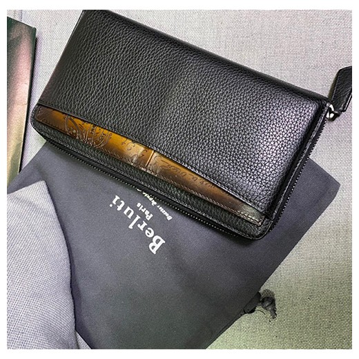 [BERLUTI] 벨루티 ITAUBA 2 IN 1 장지갑 카드지갑 지퍼 블랙 WT136, BLB, 홍콩명품지갑,명품지갑,무브타임쇼핑몰,사이트,해외직구
