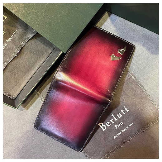 [BERLUTI] 벨루티 마코레 MAKORE레더 다기능 스크리토 베네지아 지갑 브라운 블루 WT137, BLB, 홍콩명품지갑,명품지갑,무브타임쇼핑몰,사이트,해외직구