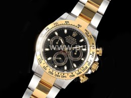 [홍콩명품시계.ROLEX] 로렉스 데이토나 116523 옐로우골드 크로노그래프 블랙 다이얼 콤비, 롤렉스,명품레플리카,남자명품시계,워치,중년남자,SA,명품시계,메탈밴드스트랩