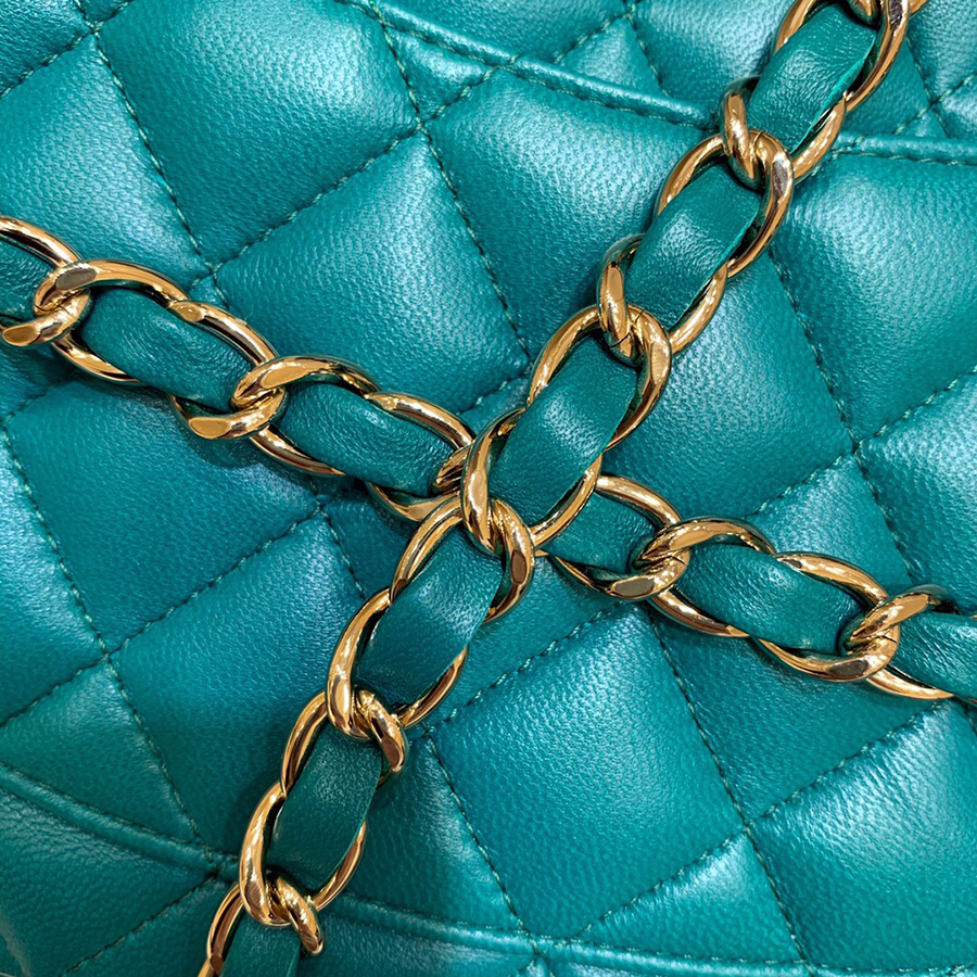 [홍콩명품,CHANEL] 샤넬 WOC 플랩백 CC로고 금장 청녹색, 25cm, BDA, 명품가방,최신,22SS,여자가방,미러급,레플리카,무브타임,직구쇼핑몰 상세이미지 17