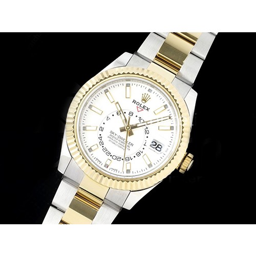 [홍콩명품시계.ROLEX] 로렉스 롤렉스 스카이드웰러 옐로우골드 42mm 화이트 다이얼, 명품레플리카,무브타임,남자명품시계,워치,손목시계,메탈시계