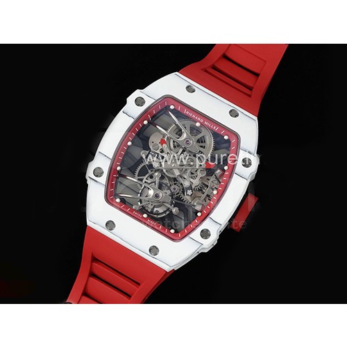 [홍콩명품시계.RICHARD MILLE] 리차드밀레 RM027-02 투어빌론 화이트 카본 베젤 스켈레톤 다이얼, 무브타임, 남자명품시계,워치,손목시계