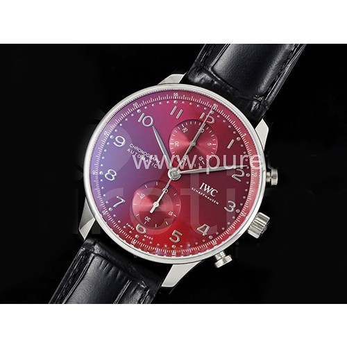 [홍콩명품시계.IWC] 아이더블유씨 포르투기스 크로노 IW3716 레드 다이얼, 무브타임,남자명품시계,워치,중년남자,SA,명품시계
