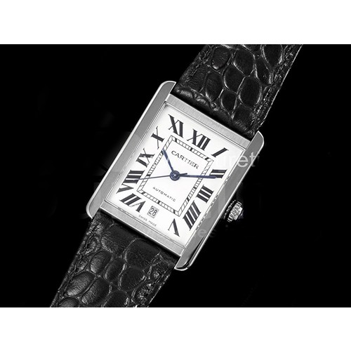 [홍콩명품시계.CARTIER] 까르띠에 탱크 41 화이트 다이얼, 무브타임,남자명품시계,워치,중년남자,SA,명품시계