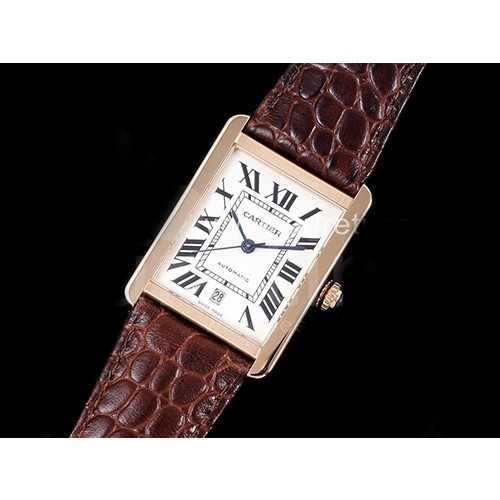 [홍콩명품시계.CARTIER] 까르띠에 탱크 41 로즈골드 화이트 다이얼, 무브타임,남자명품시계,워치,중년남자,SA,명품시계