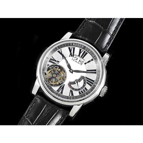 [홍콩명품시계.ROGER DUBUIS] 로저듀비스 Hommage 플라잉 투어빌론 화이트 다이얼, 무브타임,남자명품시계,워치,중년남자,SA,명품시계