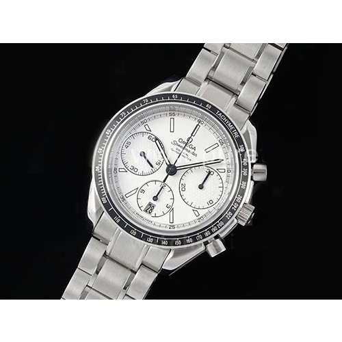 [홍콩명품시계.OMEGA] 오메가 스피드마스터 레이싱 마스터 크로노 화이트 다이얼, 남자명품시계,워치,중년남자,SA,명품시계,메탈시계