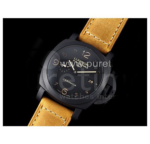 [홍콩명품시계.PANERAI] 파네라이 루미너 팸 441 블랙 세라믹 GMT 블랙 다이얼, 남자명품시계,워치,중년남자,SA,명품시계,손목시계