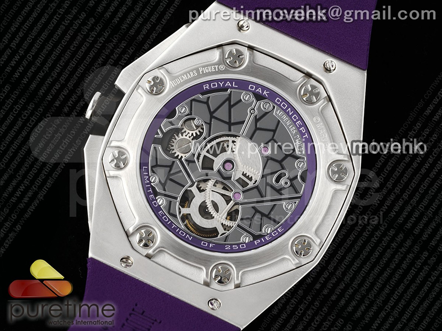 [홍콩명품시계.AUDEMARS PIGUET] 오데마피게 로얄오크 컨셉 투어빌론 44mm 블랙 세라믹 베젤 스켈레톤 다이얼, 명품시계,워치,해외배송,명품직구,중년남자,SA,명품시계,고무밴드 상세이미지 13