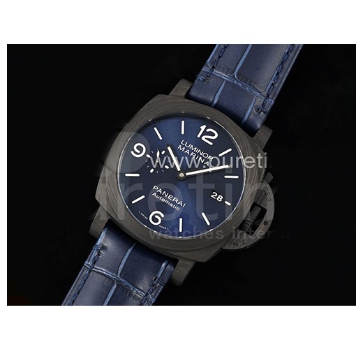 [홍콩명품시계.PANERAI] 파네라이 팸1664 카보텍 블루 다이얼, 무브타임,명품직구,남자명품시계,워치,중년남자