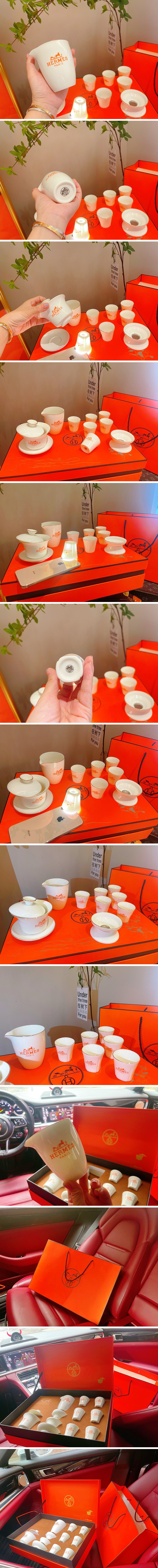 [홍콩명품.Hermes] 에르메스 23SS 선물용 로고 커피컵 티잔 세트 , ET952, AGG, 홍콩명품쇼핑몰,무브타임,악세사리,잡화,생활용품 상세이미지 2
