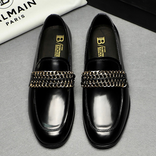 [홍콩명품.BALMAIN] 발망 23SS 스틸 장식 남성 로퍼 (블랙), SE1326, S2, 명품레플리카,인터넷명품쇼핑몰,남자명품,슈즈,신발