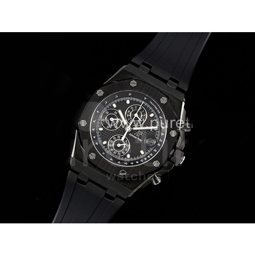 [홍콩명품시계.AUDEMARS PIGUET] 오데마피게 로얄오크 오프쇼어 42mm 블랙 세라믹 베젤 블랙 다이얼, 명품레플리카,남자명품시계,워치,중년남자,SA,명품시계,고무밴드