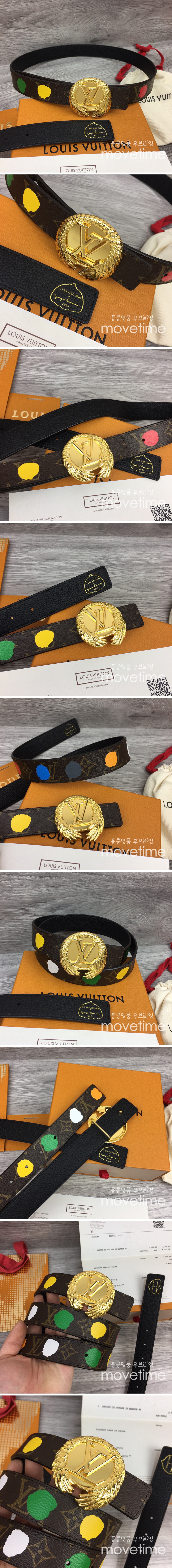 [홍콩명품.LOUIS VUITTON] 루이비통 23SS 골드버클 그래픽 프린트 가죽 벨트 30MM, BT660, 3.0cm, X1, 명품레플리카,명품쇼핑몰,의류,무브타임사이트,인터넷쇼핑몰,남자명품,해외직구 상세이미지 2