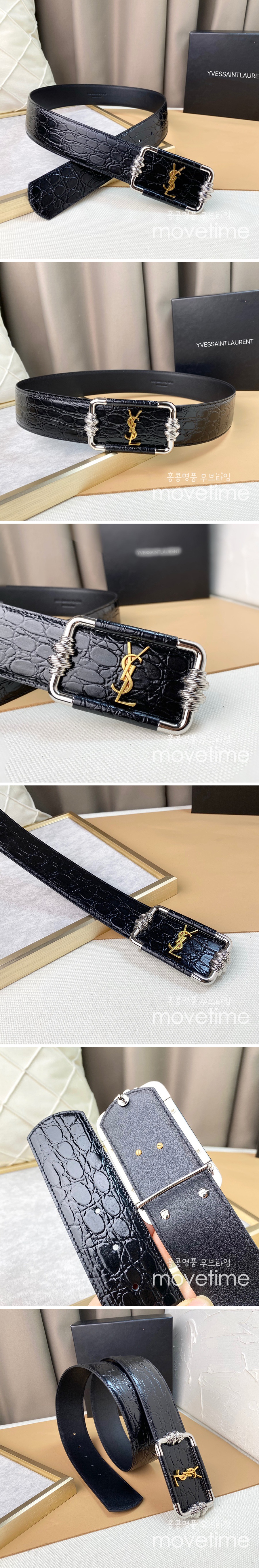 [홍콩명품.YSL] 입생로랑 23SS YSL 로고 가죽 벨트 50MM, BT671, 5.0cm, X1, 명품레플리카,명품쇼핑몰,의류,무브타임사이트,인터넷쇼핑몰,남자명품,해외직구 상세이미지 2