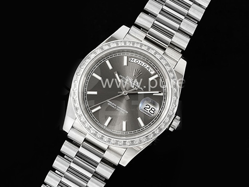 [홍콩명품시계.ROLEX] 롤렉스 데이데이트 40mm 다이아몬드 베젤 그레이 다이얼, 명품직구,구매대행,럭셔리,남자명품시계,워치,중년남자