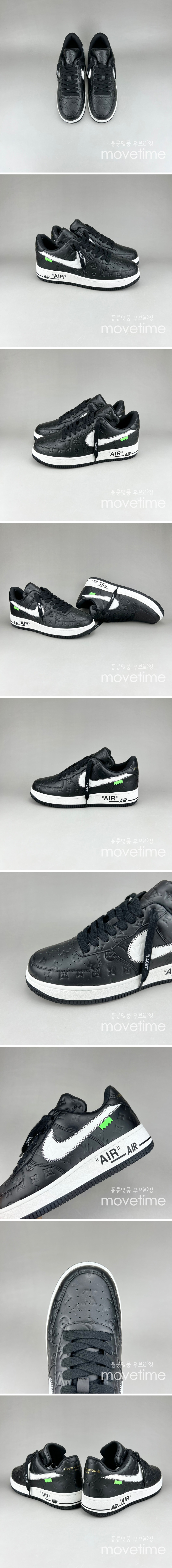 [홍콩명품.LOUIS VUITTON] 루이비통 23SS 모노그램 X 나이키 에어포스1 (블랙), SE1657, S3, 무브타임사이트,인터넷명품쇼핑몰,남자명품,슈즈,신발