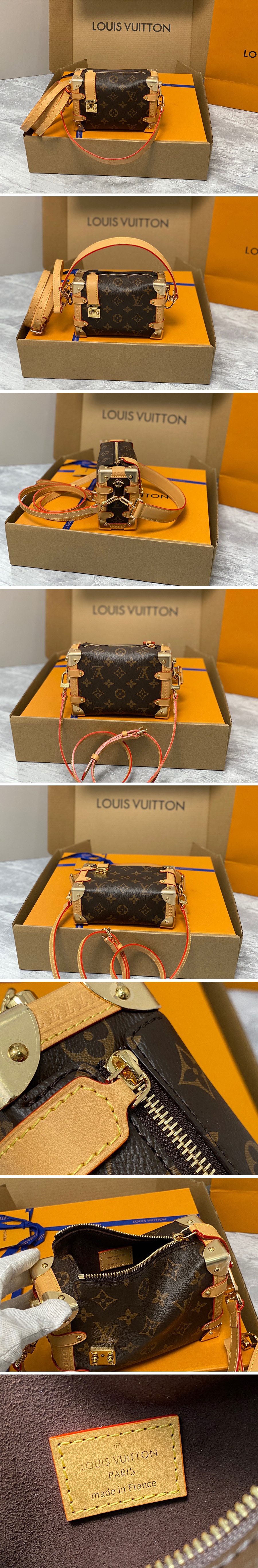 [홍콩명품.LOUIS VUITTON] 루이비통 23SS 모노그램 사이드 트렁크 미니 PM 숄더백 M46815, BGM1606, BDA, 홍콩명품가방,명품쇼핑몰,크로스백,핸드백,구매대행,무브타임