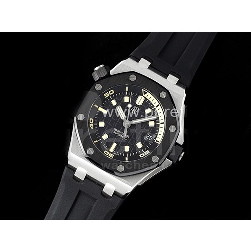 [홍콩명품시계.AUDEMARS PIGUET] 오데마피게 로얄오크 오프쇼어 42mm 블랙 다이얼, 남자명품시계,워치,중년남자,SA,명품시계,고무밴드
