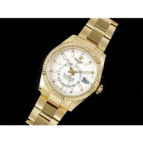[홍콩명품시계.ROLEX] 로렉스 롤렉스 스카이드웰러 42mm 옐로우골드 화이트 다이얼, 무브타임,남자명품시계,워치,남자,SA,명품시계,메탈밴드