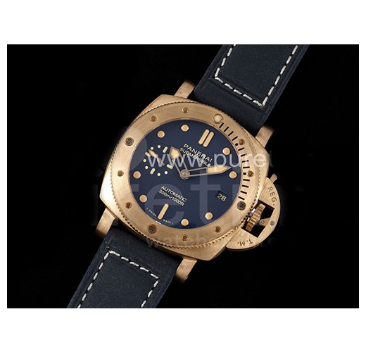 [홍콩명품시계.PANERAI] 파네라이 팸1074 브론조 케이스 블루 다이얼, 무브타임,남자명품시계,워치,남자,SA,가죽밴드