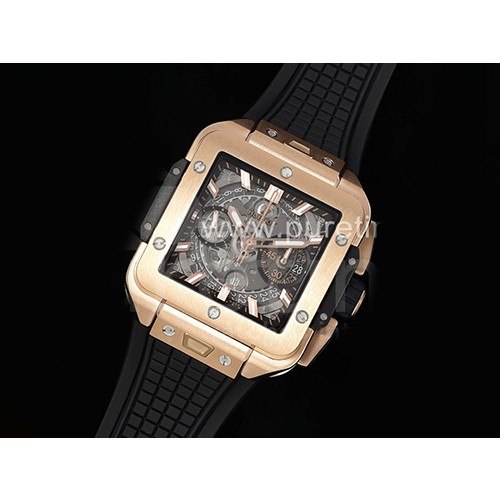 [홍콩명품시계.HUBLOT] 휴블럿 스퀘어 뱅 유니코 42mm 로즈골드 스켈레톤 다이얼, 남자명품시계,워치,손목시계,명품직구