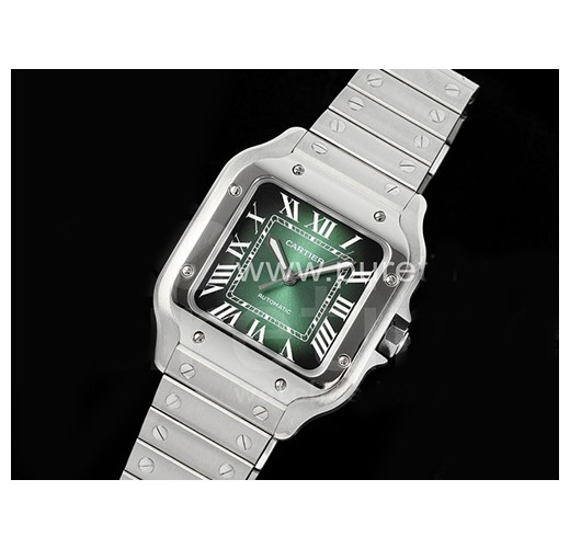 [홍콩명품시계.CARTIER] 까르띠에 드에 까르띠에 40mm 폴리싱 베젤 그린 다이얼