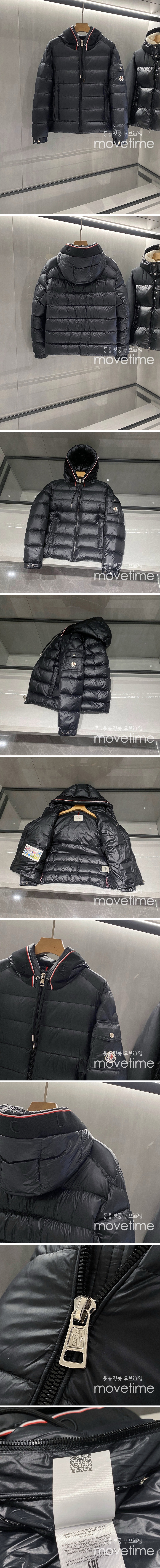 [홍콩명품.MONCLER] 몽클레어 23SS 로고 후드 구스다운 패딩 자켓 (블랙), BM11403, KSM, 홍콩명품의류,구매대행,온라인명품