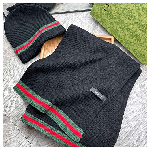[홍콩명품.Gucci] 구찌 23SS 로고 비니 모자 + 목도리 세트 (3컬러), CA0163, X1, 홍콩명품쇼핑몰,인터넷명품,온라인명품사이트,남자명품,해외직구