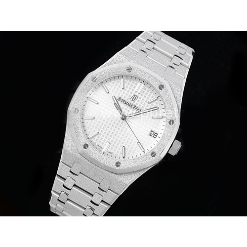 [홍콩명품시계.AUDEMARS PIGUET] 오데마피게 로얄오크 41mm 15500 화이트 다이얼, 남자명품시계,워치,중년남자,SA,명품시계,메탈밴드