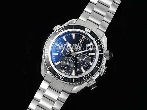 [홍콩명품시계.OMEGA] 오메가 시마스터 크로노 43mm 블랙 베젤 블랙 다이얼 메탈스트랩