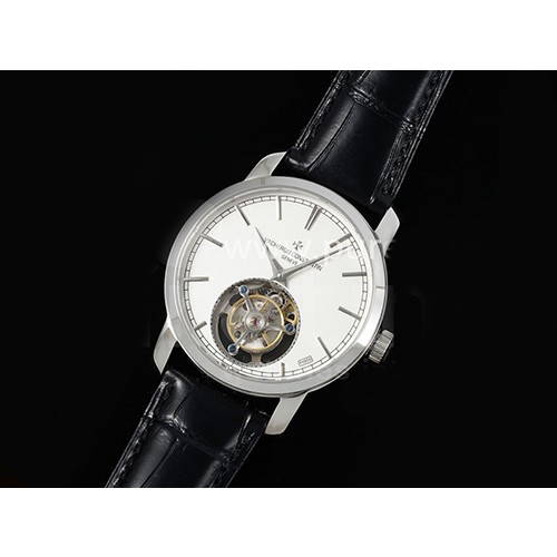 [홍콩명품시계.VACHERON CONSTANTIN] 바쉐론콘스탄틴 트레이디셔널 투어빌론 화이트 다이얼