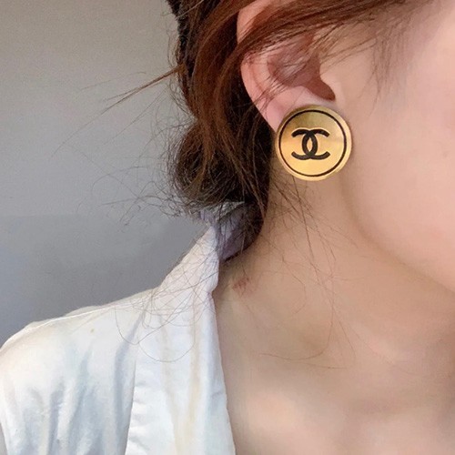 [홍콩명품.CHANEL] 샤넬 24SS 로고 금장 이어링 귀걸이, ET1989, NNT, 명품악세사리,팔찌,귀걸이,반지