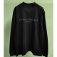 [홍콩명품.Maison Margiela] 메종마르지엘라 24SS 로고 자수 오버핏 긴팔 티셔츠 (블랙), BM13223, JL, 홍콩명품의류,구매대행,온라인명품